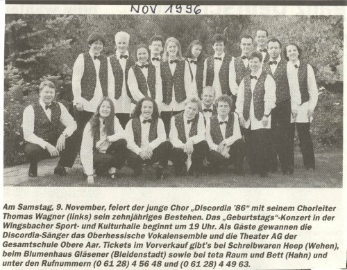 Zeitungsausschnitt 1996